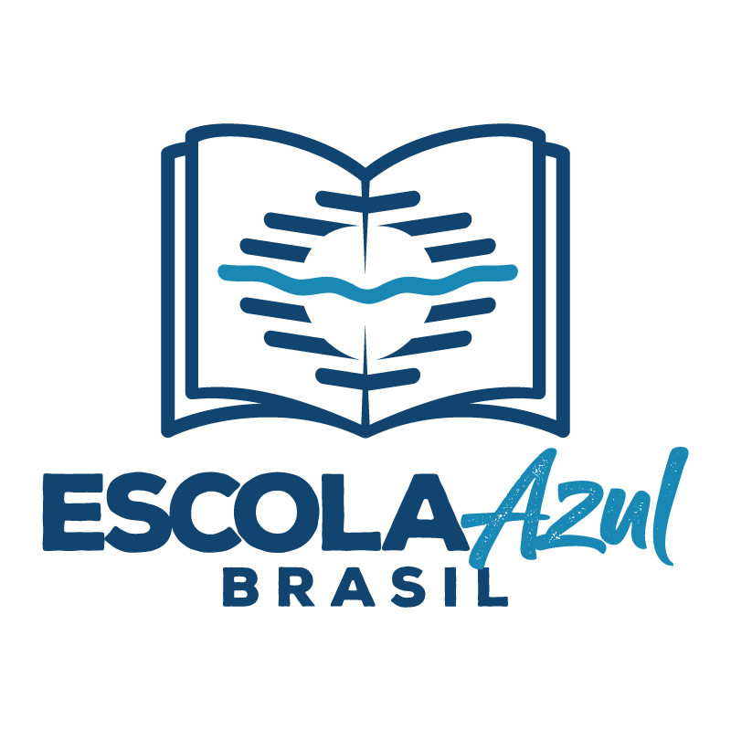 logo escola azul